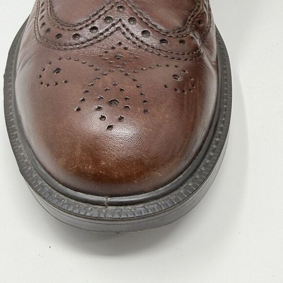 Ecco Brogue Wingtip Derby Shoes Mens 10 - 10.5 EU 44 Brown Leather Lace Up main image 7